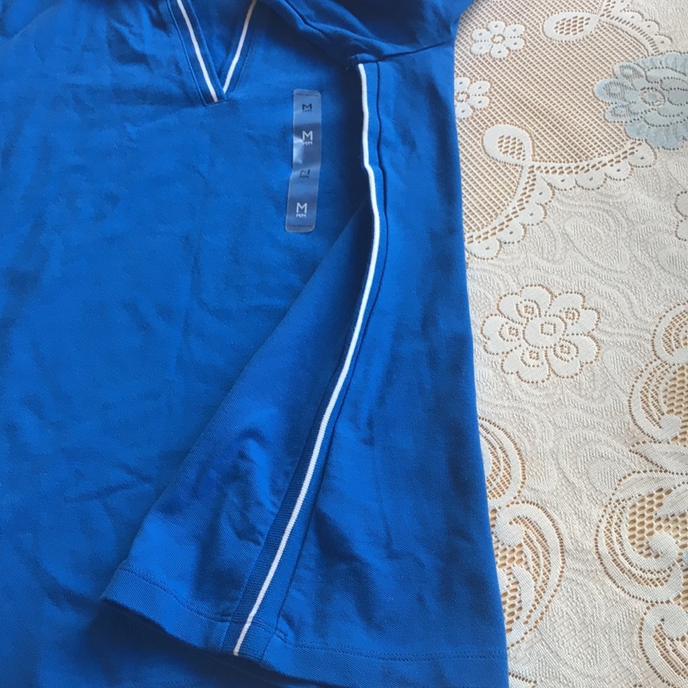 NWT Tommy Hilfiger royal blue polo shirt side strap size M - Picture 4 of 7